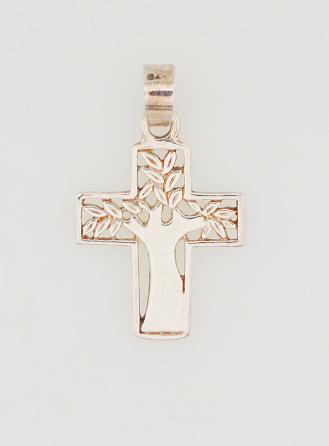 Pendentif Croix Arbre de Vie - 15mm (pic 1)