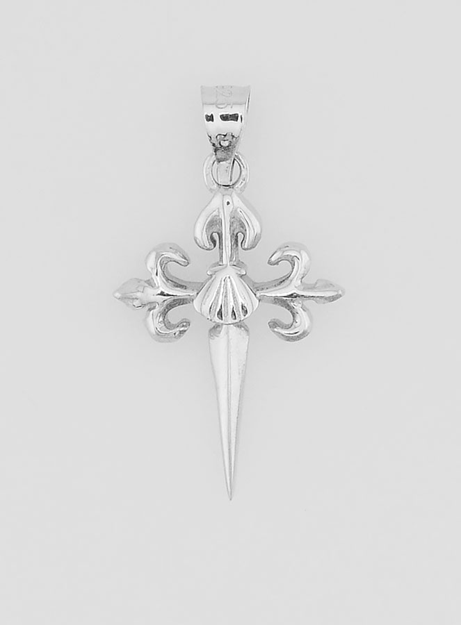 Croix de Saint Jacques en Argent -15mm (pic 1)