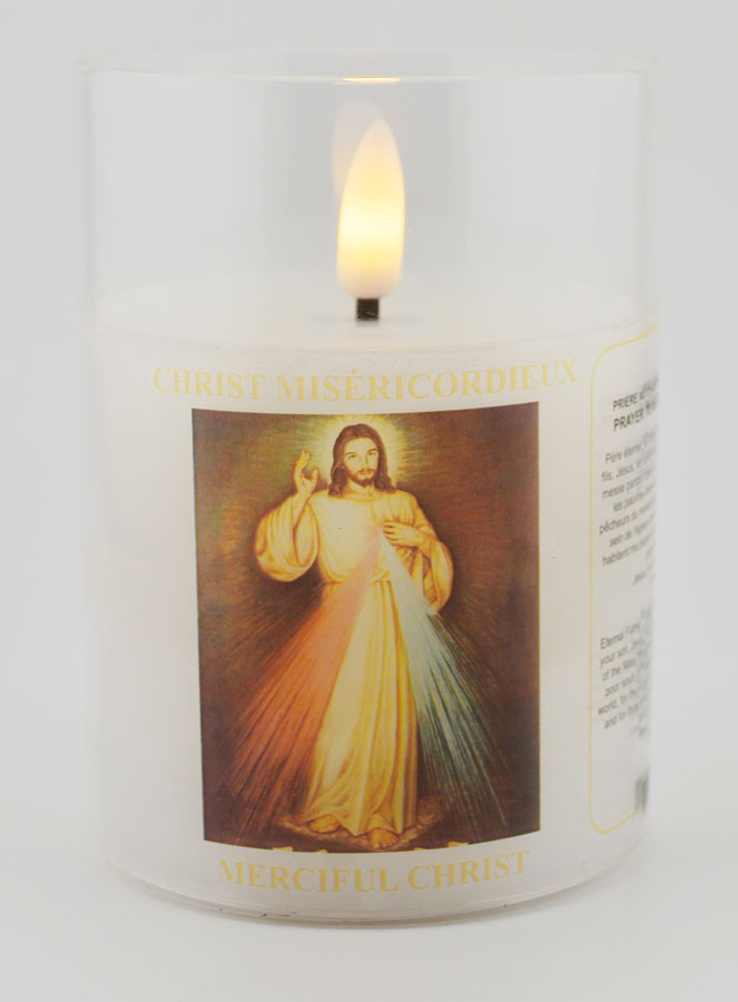 Veilleuse LED - Prière Christ Miséricordieux (pic 1)