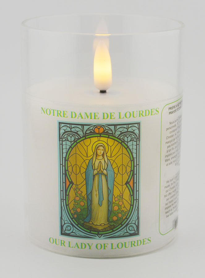 Veilleuse LED - Prière à Notre Dame de Lourdes (pic 1)