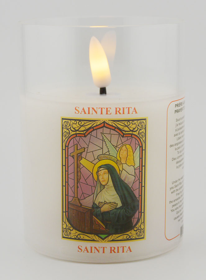 Veilleuse LED - Prière à Sainte Rita (pic 1)