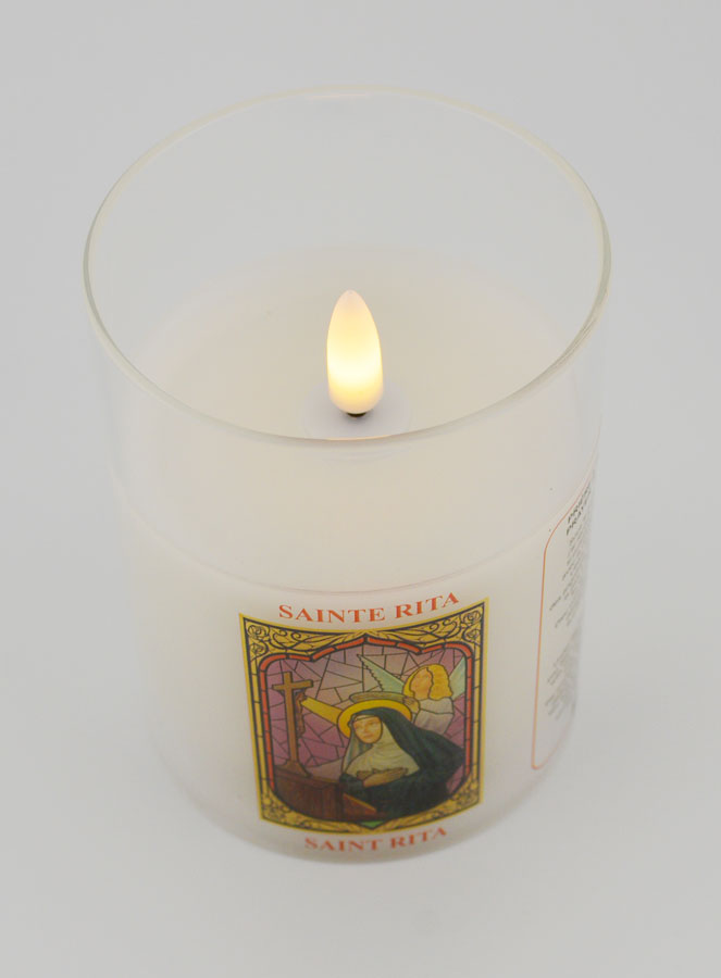 Bougie d'Église à Piles - Sainte Rita (pic 2)