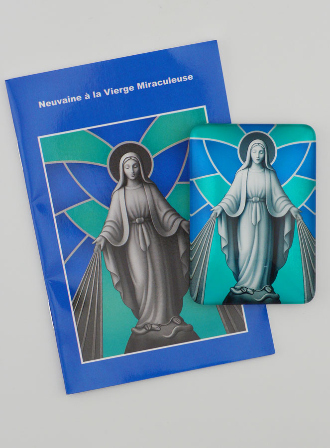 Magnet & Livret de Neuvaine - Vierge Miraculeuse (pic 1)