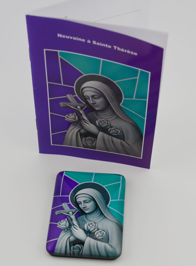 Magnet & Livret de Neuvaine - Sainte Thérèse (pic 3)
