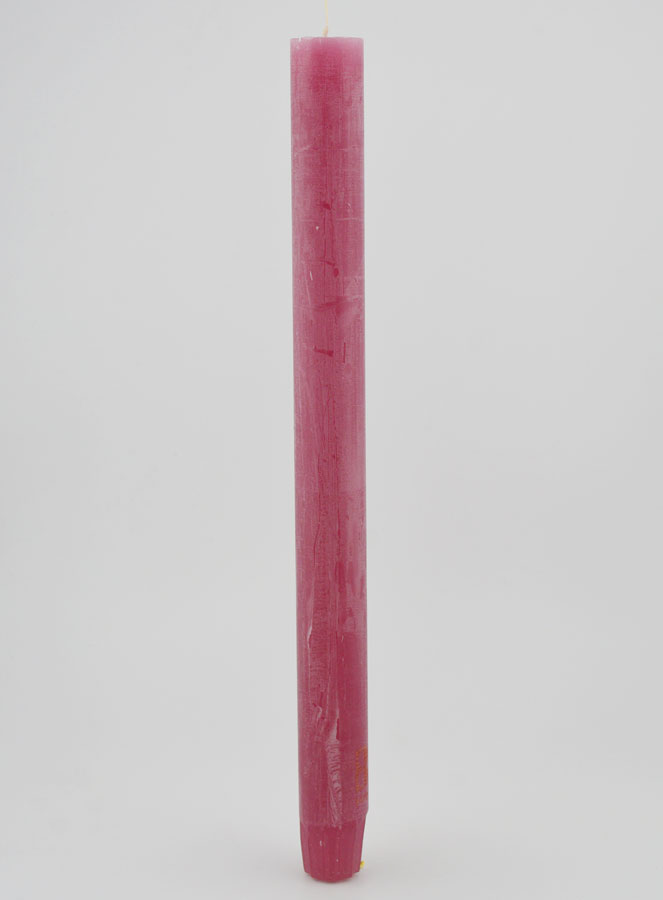 Bougie Teintée Masse 27cm - Rose Poudré (pic 1)