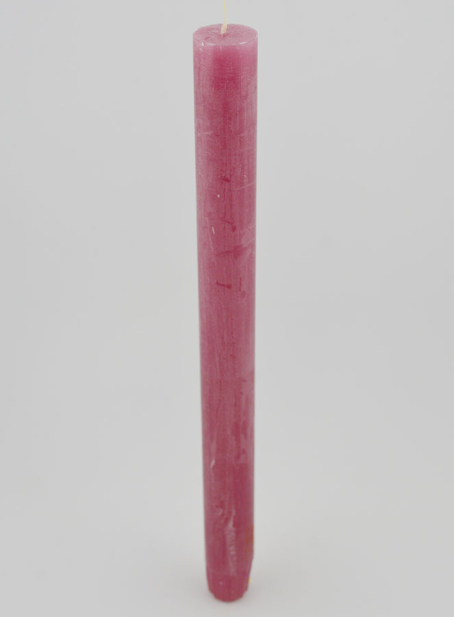 Bougie Teintée Masse 27cm - Rose Poudré (pic 2)