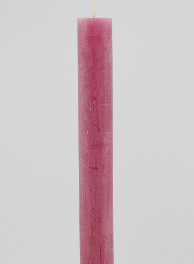 Bougie Teintée Masse 27cm - Rose Poudré (pic 3)