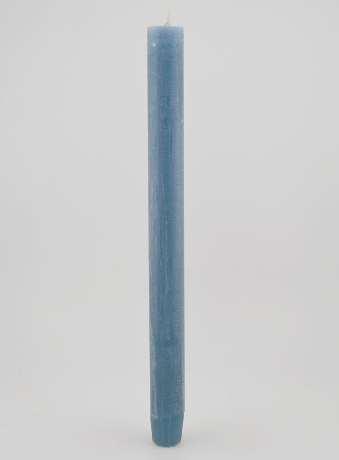 Bougie Teintée Masse 27cm - Bleu (pic 1)