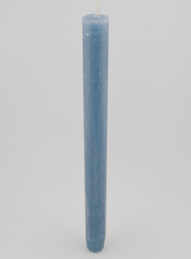Bougie Teintée Masse 27cm - Bleu (pic 2)