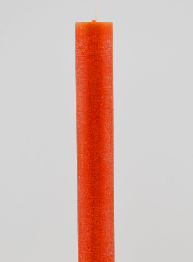 Bougie Teintée Masse 27cm - Orange (pic 3)