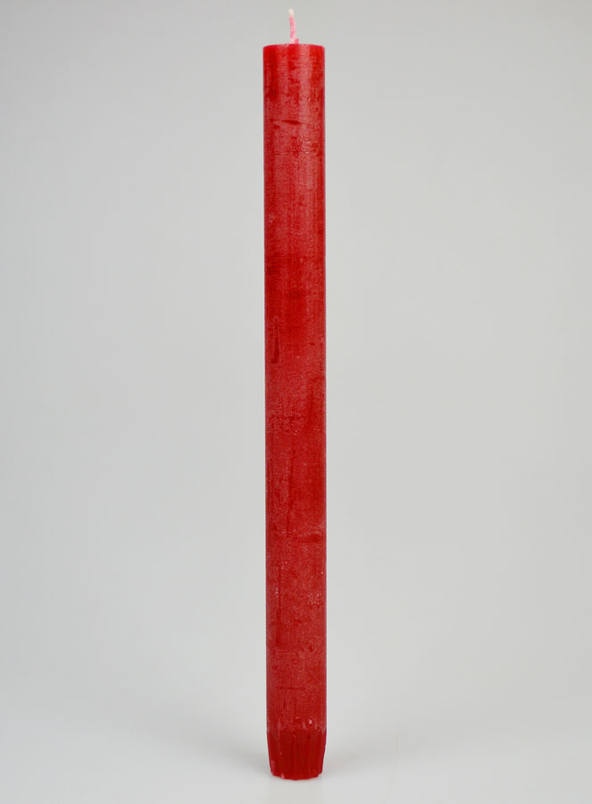 Bougie de Prière Teintée Masse - Rouge Carmin (pic 1)