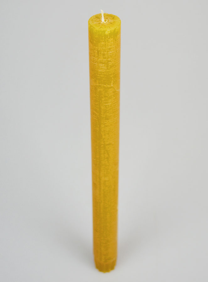 Bougie de Prière Teintée Masse - Jaune Miel (pic 2)