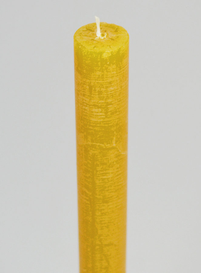Bougie de Prière Teintée Masse - Jaune Miel (pic 4)