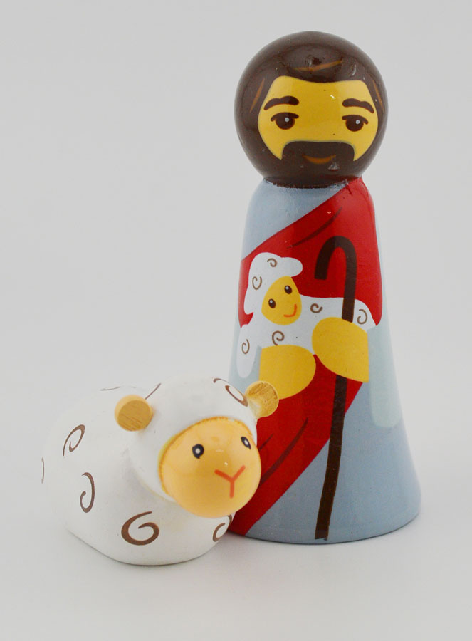 Statue Christ Bon Pasteur & Mouton (pic 1)