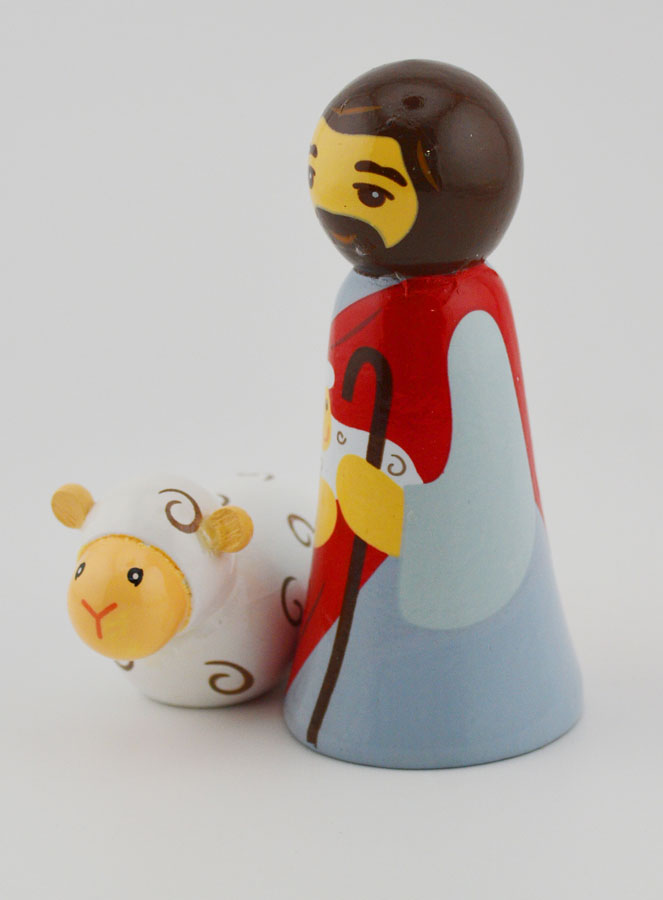 Statue Christ Bon Pasteur & Mouton (pic 3)