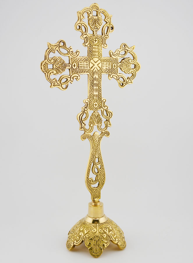 Croix d'Autel Ajourée - 28cm (pic 3)