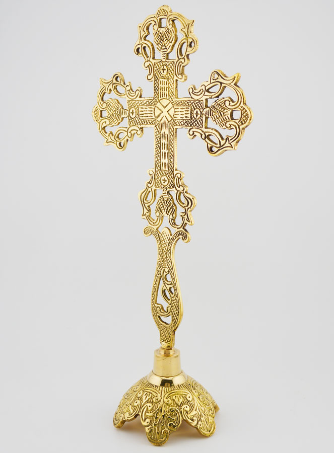Croix d'Autel Ajourée - 28cm (pic 4)