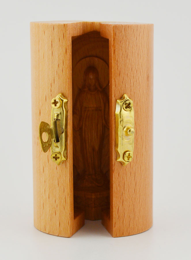 Triptyque en Bois Massif - Vierge Miraculeuse (pic 4)