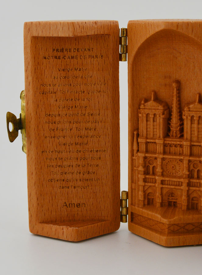 Triptyque en Bois Massif - Notre Dame de Paris (pic 2)