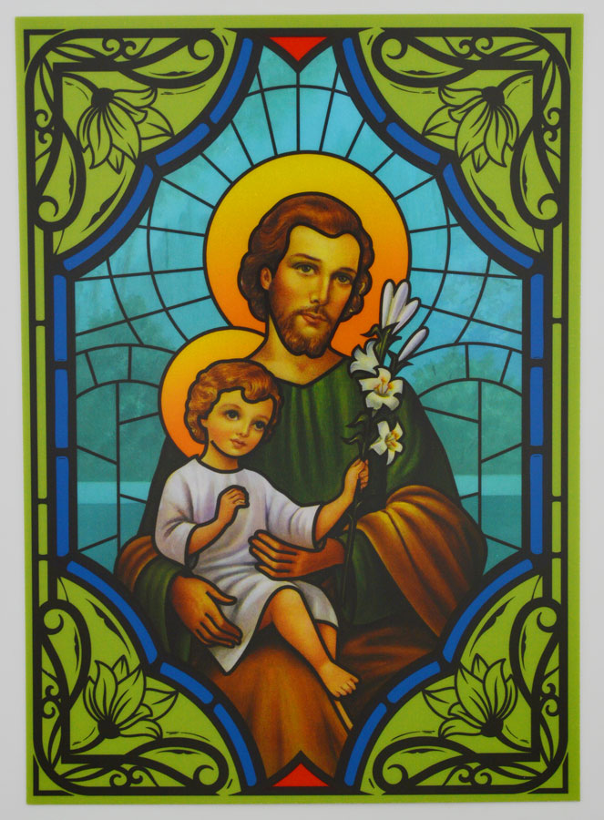 Magnet Fenêtre Vitrail - Saint Joseph (pic 1)