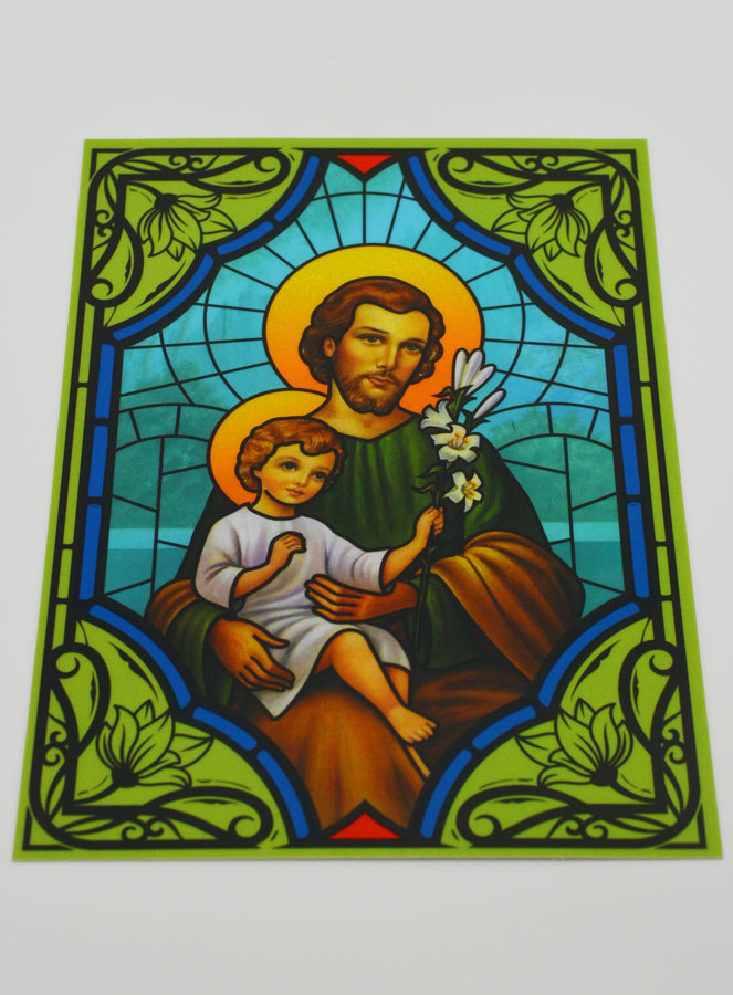 Magnet Fenêtre Vitrail - Saint Joseph (pic 2)