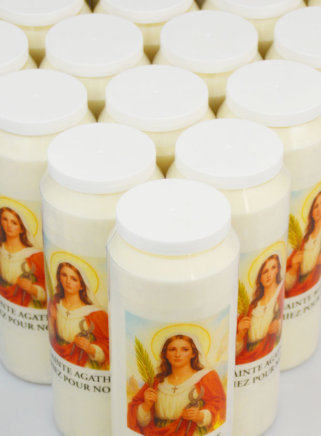 Lot de 20 Bougies de Neuvaine à Sainte Agathe (pic 4)