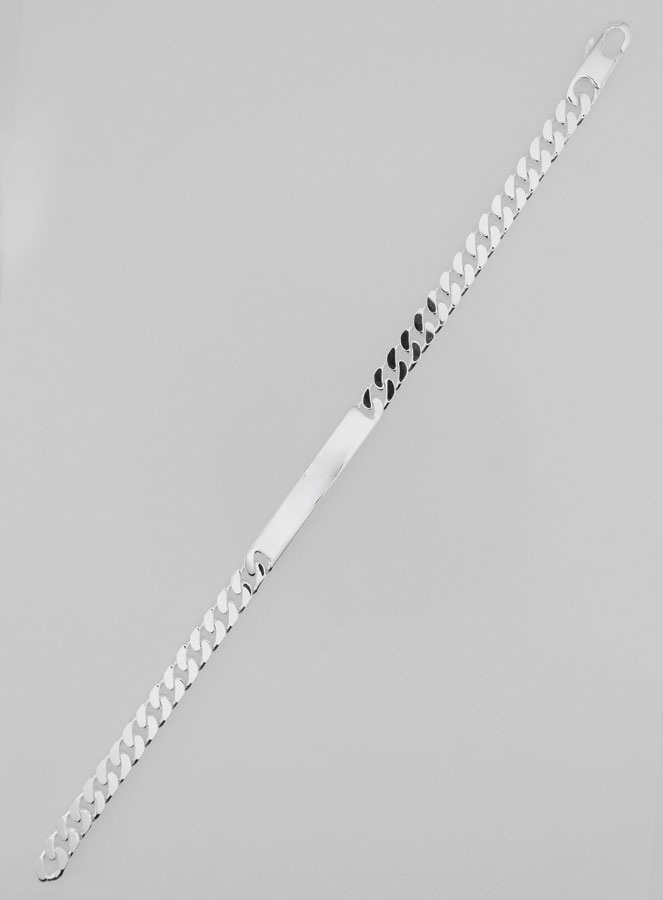 Gourmette Homme en Argent - Maille 5mm (pic 1)