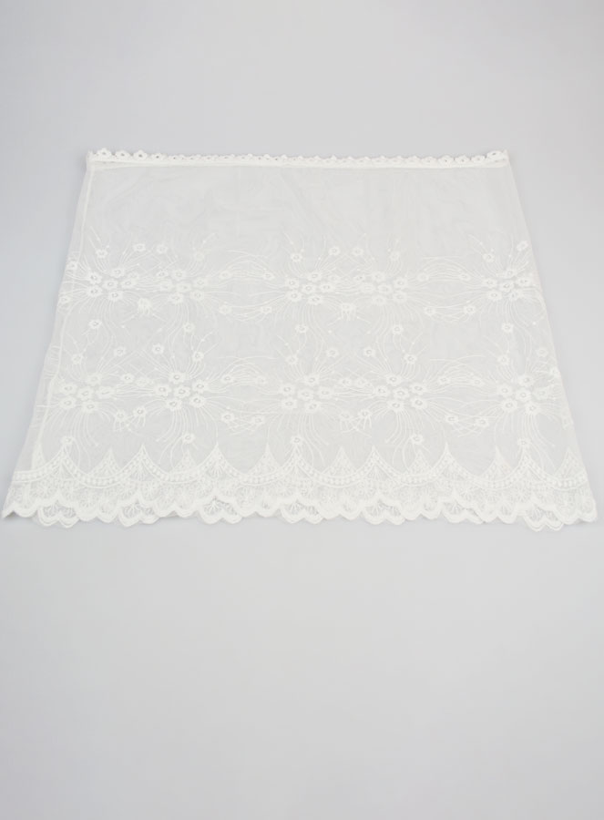 Voile Mantille Brodé - Blanc (pic 1)