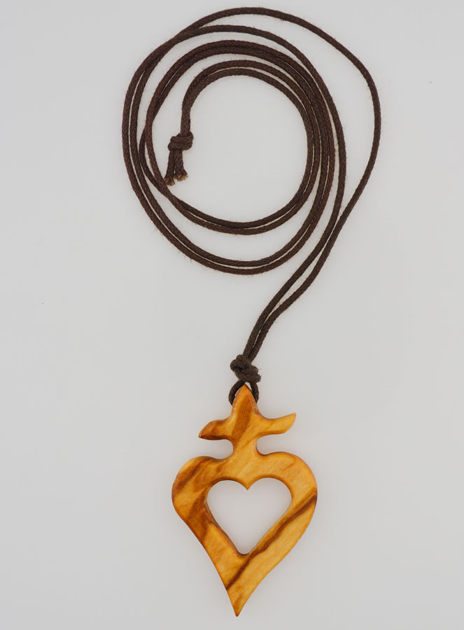 Collier Religieux Ex-voto en Olivier (pic 1)