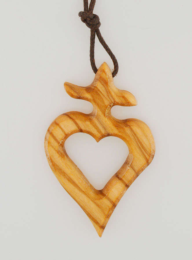 Pendentif Croix Ex-voto en Olivier & Cordon (pic 4)