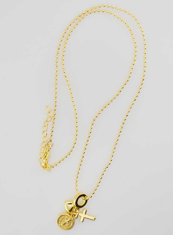 Collier Religieux 3 Breloques - 40cm (pic 1)