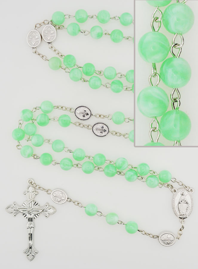Chapelet Médaille Médaille Miraculeuse - Vert (pic 1)