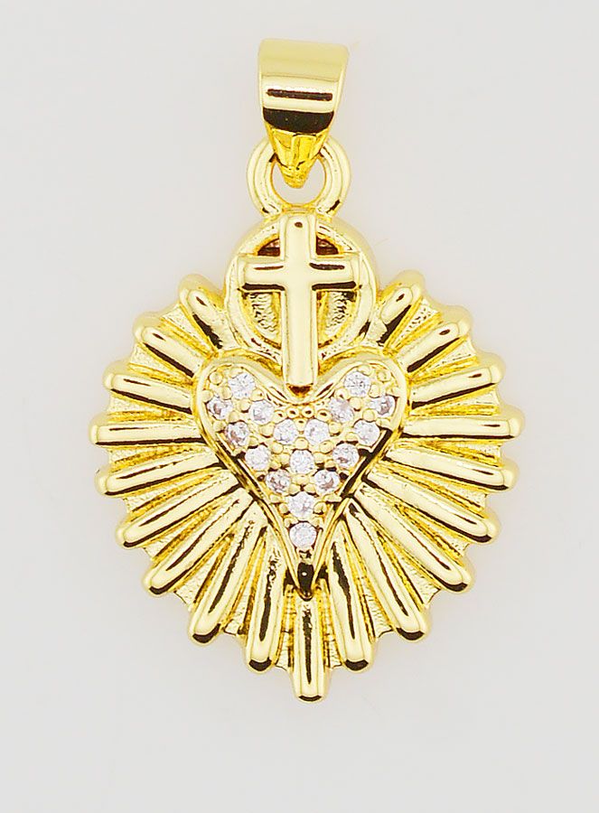 Pendentif Ex-Voto Rayonnant - 20mm (pic 1)