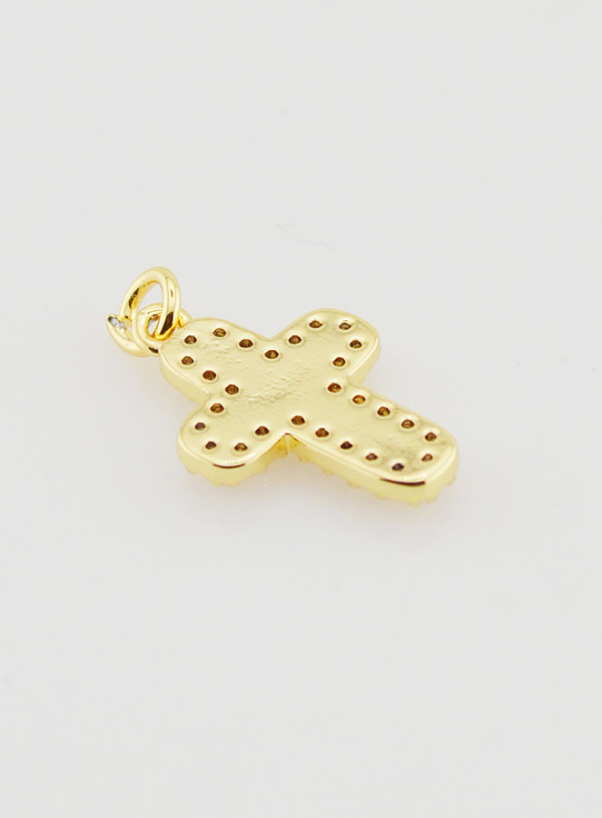 Pendentif Croix Arrondie - 15mm (pic 4)