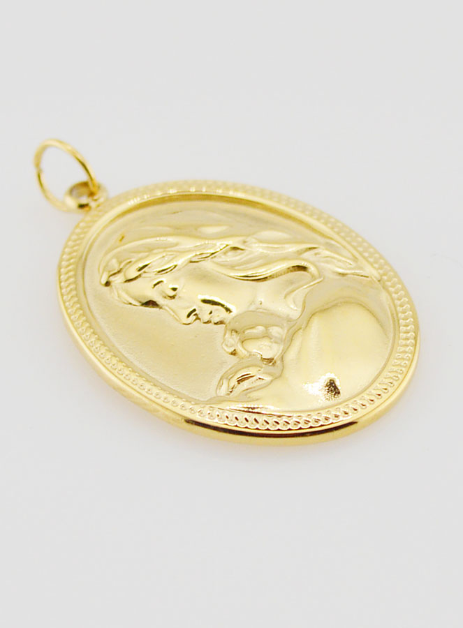 Médaille Vierge à l'Enfant Ovale - 25mm (pic 3)