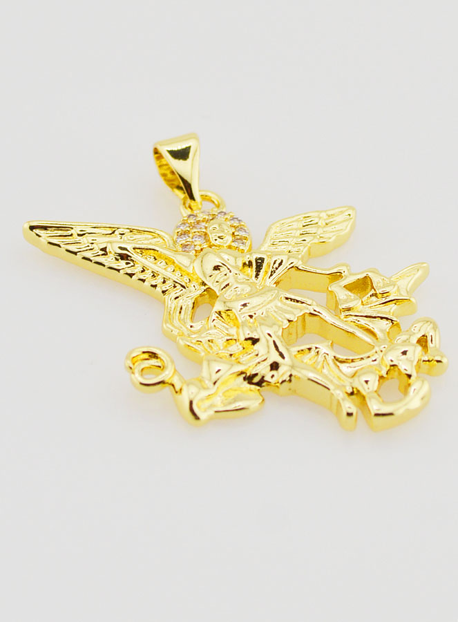 Pendentif Saint Michel Archange - 30mm (pic 3)