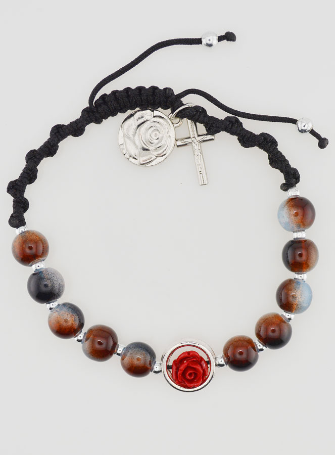 Bracelet Dizainier Réglable - Tons Marrons (pic 1)