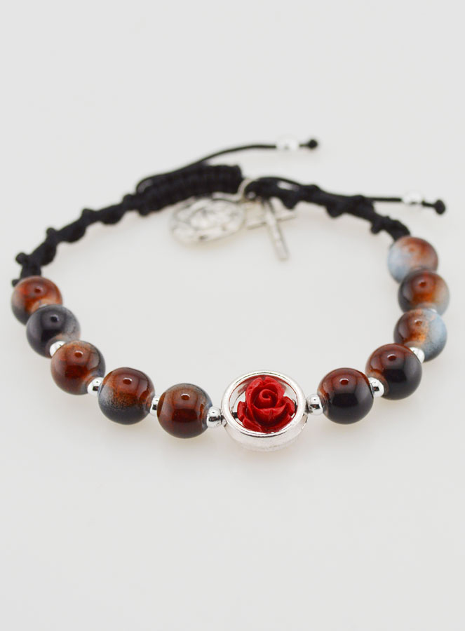 Bracelet Dizainier Réglable - Tons Marrons (pic 2)