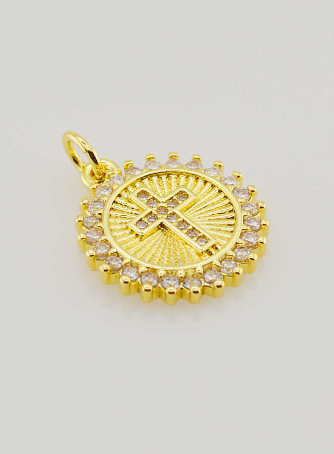 Médaille Croix Dentelée - 15mm (pic 3)
