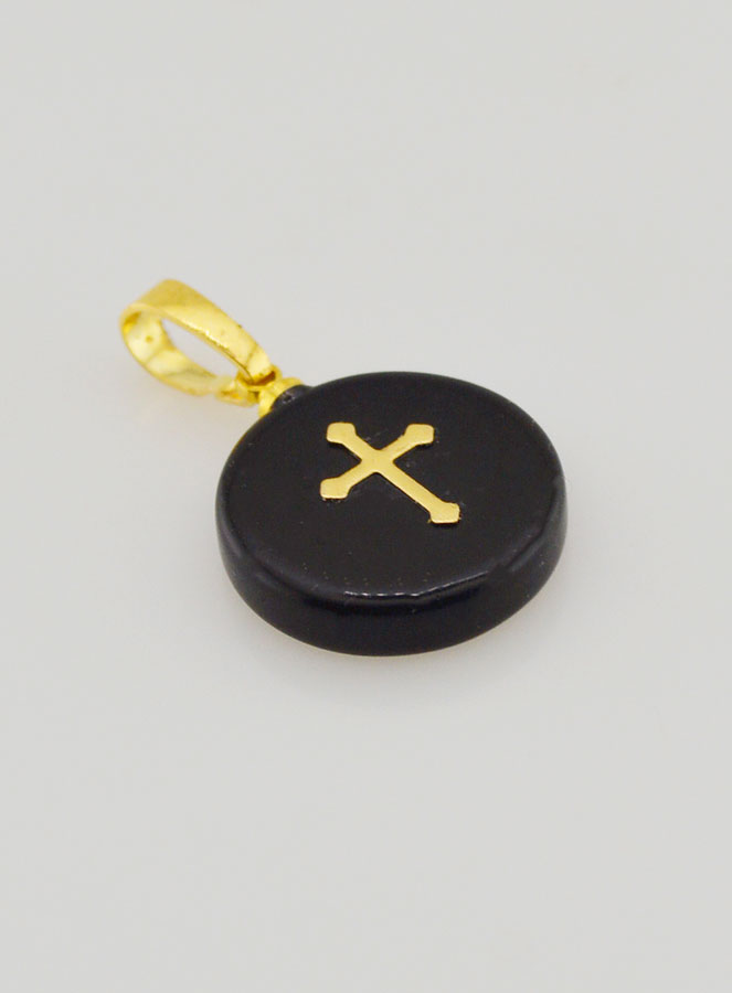 Médaille Avec Croix - Noir (pic 3)
