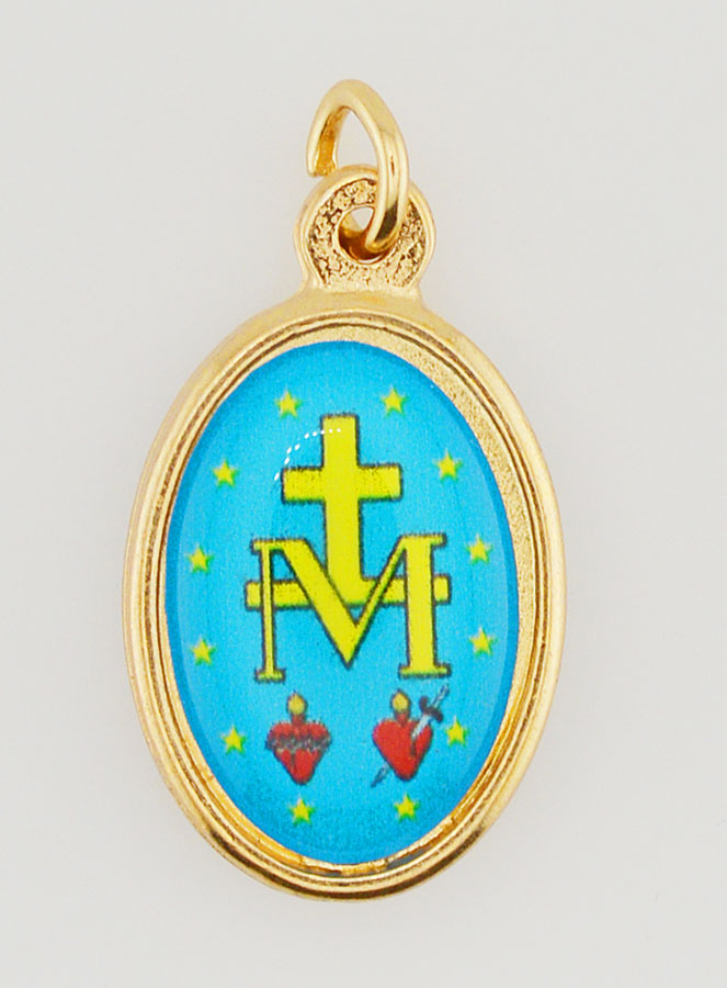 Médaille Miraculeuse Dorée - 25mm (pic 4)