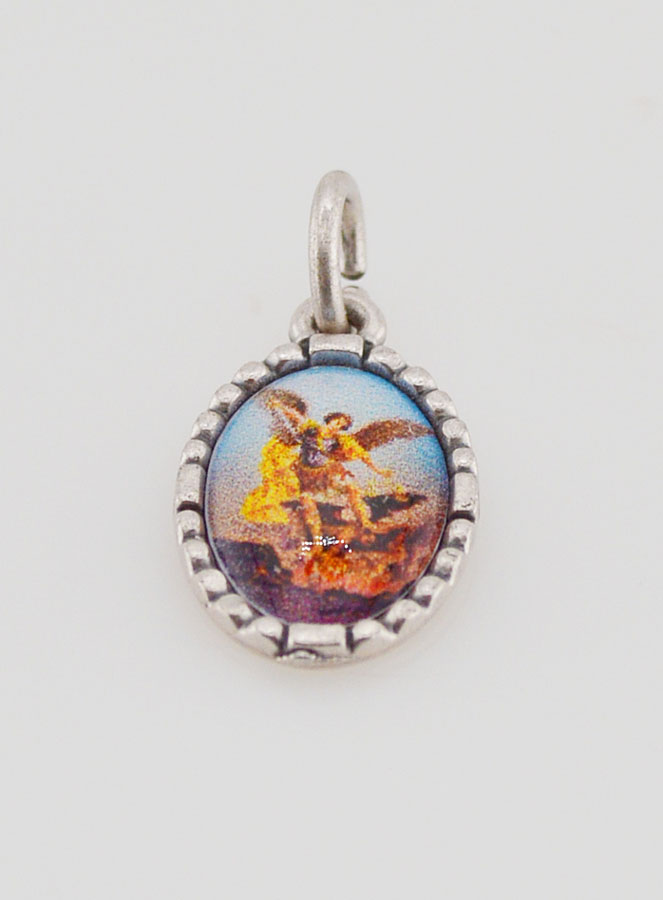 Médaille Bord Torsadé 15mm - Saint Michel (pic 2)