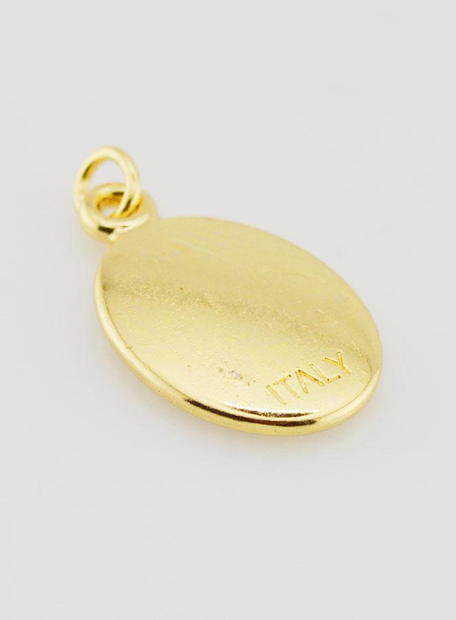 Médaille ND de Lourdes Dorée - 25mm (pic 4)