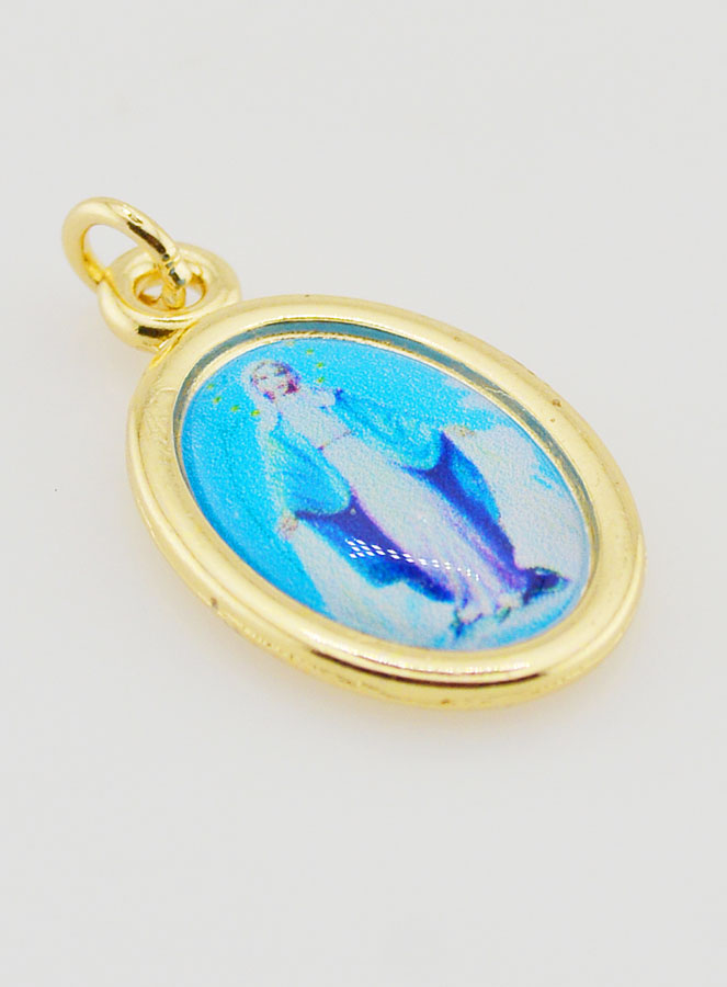 Médaille Vierge Miraculeuse Dorée - 25mm (pic 3)