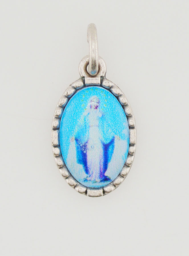 Médaille Bord Torsadé 15mm - Vierge Miraculeuse (pic 1)