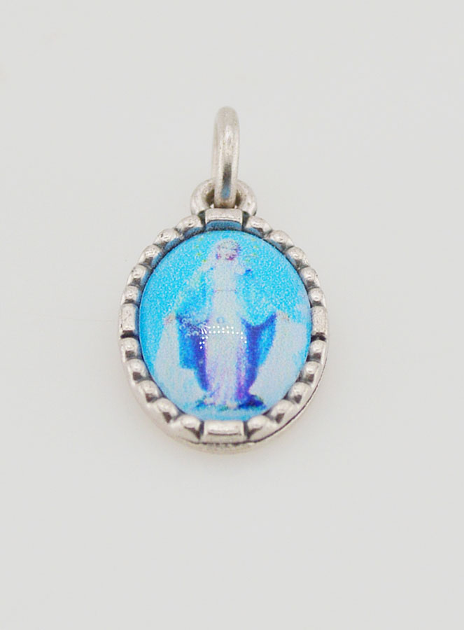 Médaille Bord Torsadé 15mm - Vierge Miraculeuse (pic 2)