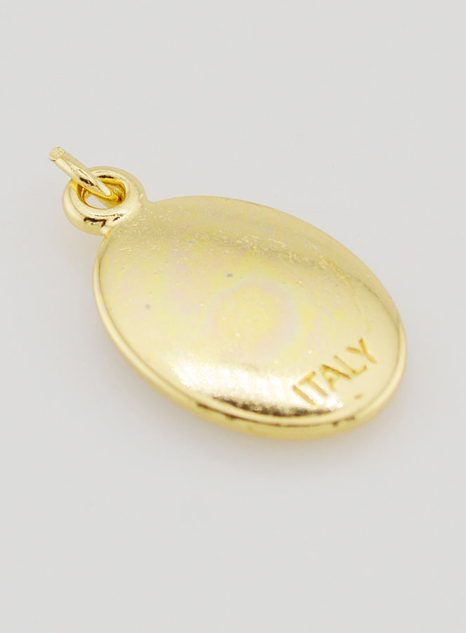 Médaille Saint Carlo Acutis Dorée - 25mm (pic 4)