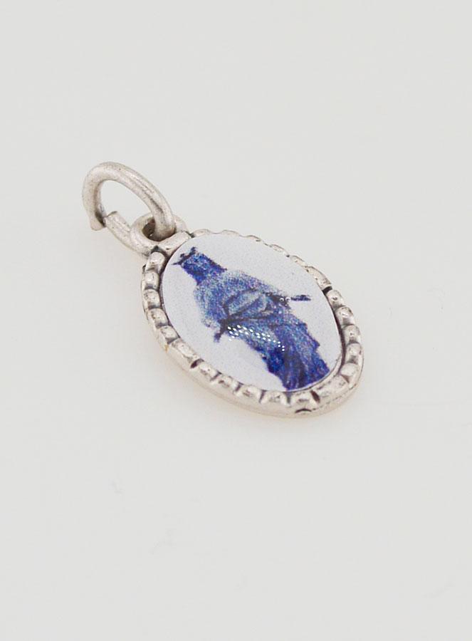 Médaille Bord Torsadé 15mm - Vierge Noire (pic 3)