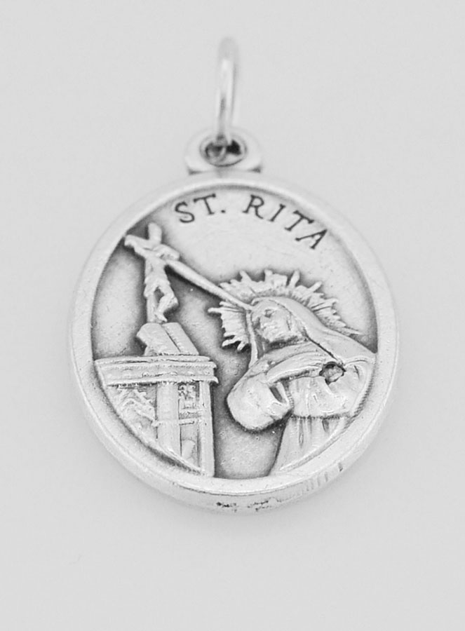 Médaille Sainte Rita - 22mm (pic 2)