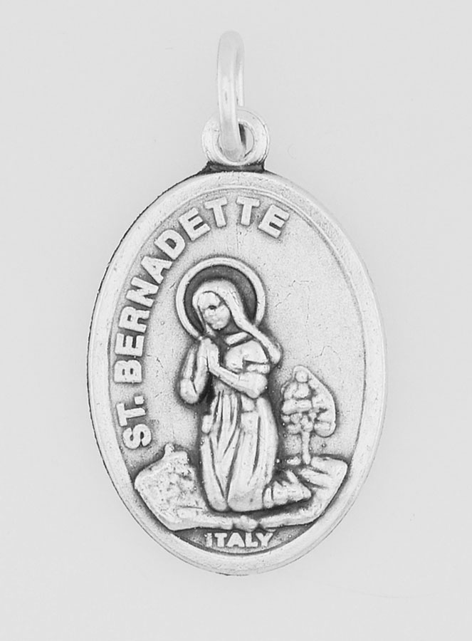 Médaille Sainte Bernadette Soubirous - 22mm (pic 1)